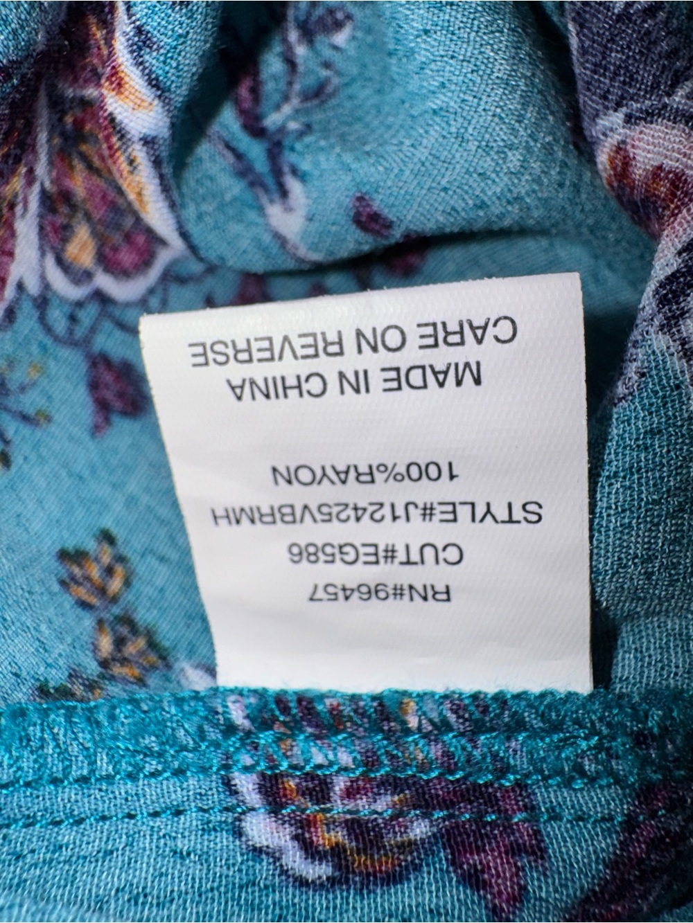 Eyeshadow Teal Floral Crisscross Wide-Leg Jumpsuit - Picture 10 of 10